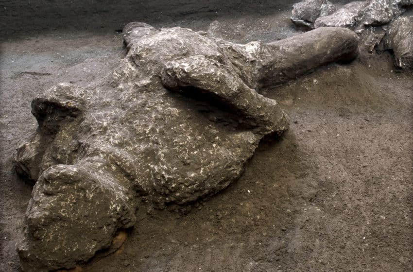 Two charred men: Ancient remains unearthed at Pompeii
