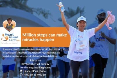 Aster Volunteers ‘Heart2Heart Cares 2023’ – Campaign is aimed at raising awareness among residents about heart health.