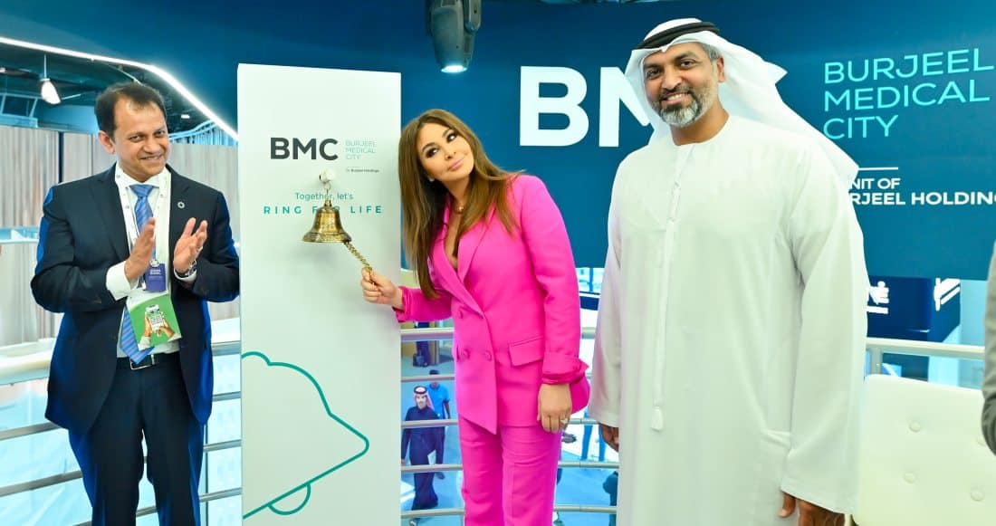 Singer Elissa Spreads the Message of Hope for Cancer Patients through Burjeel Medical City’s ‘Ring for Life’ Initiative