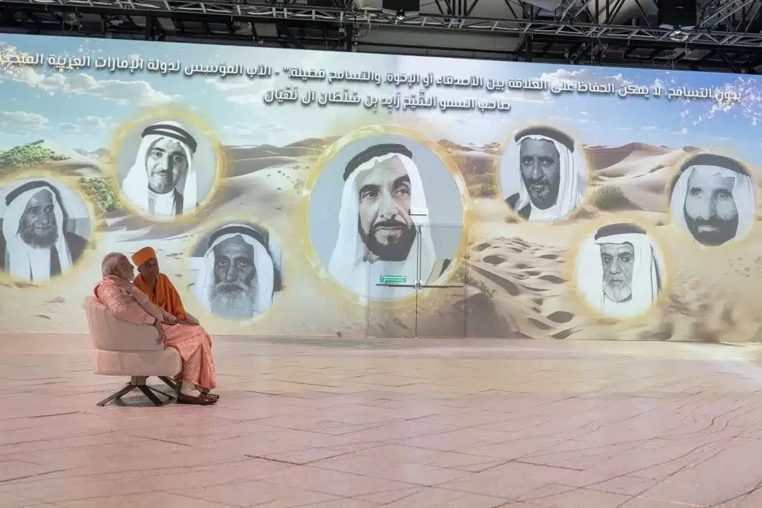 HH Mahant Swami inaugurates BAPS Hindu Mandir with PM Modi in Abu Dhabi