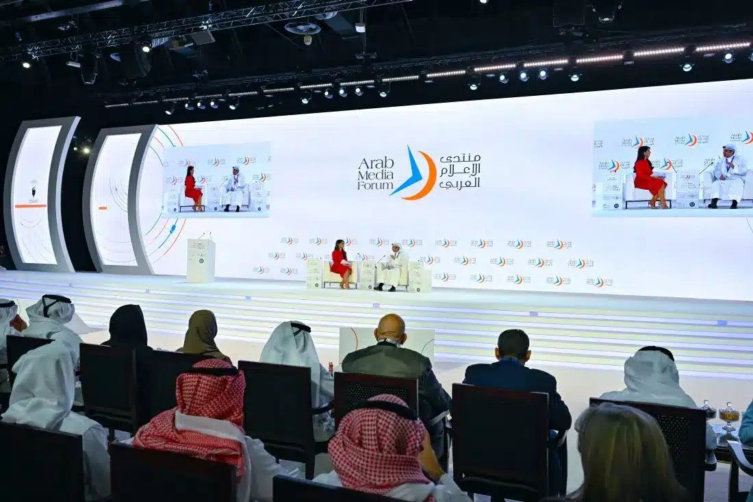 Ahmed bin Mohammed attends opening of 22 nd Arab Media Forum