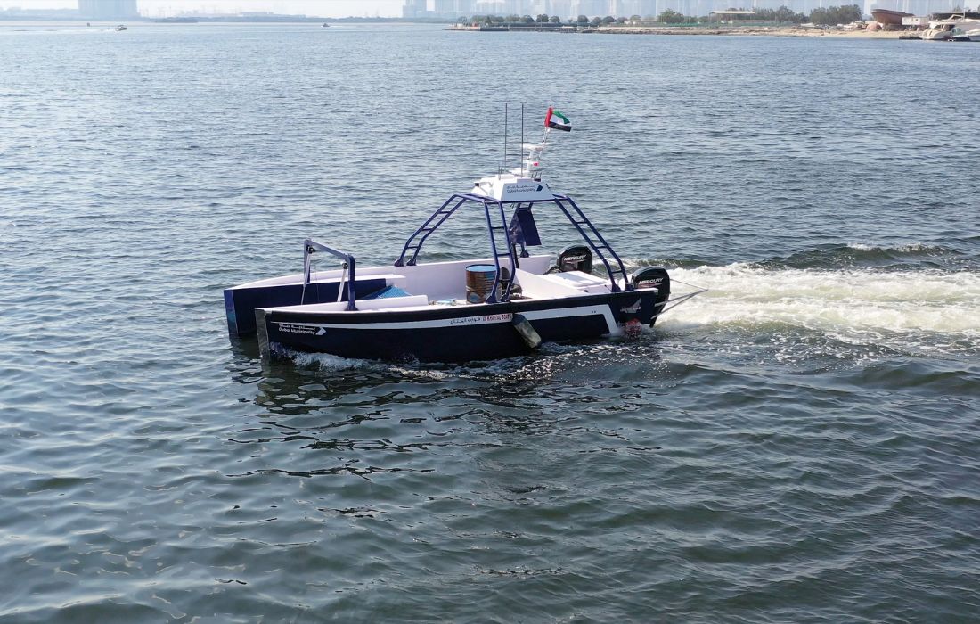 Dubai Municipality deploys remote marine scraper to combat water pollution effectively
