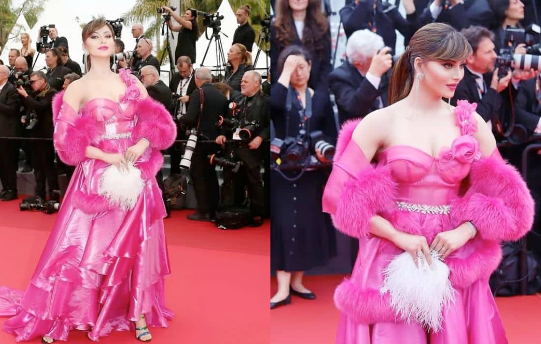 Urvashi Rautela Serves Another Dramatic Look At Cannes: How Much Pink Is Too Much Pink?