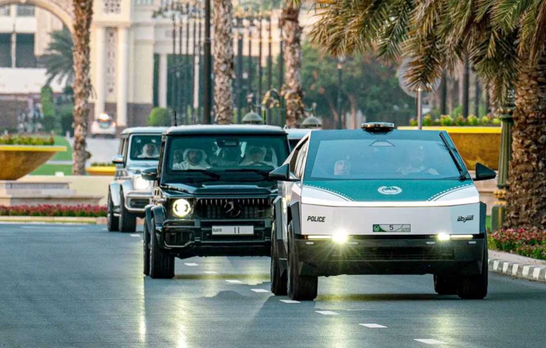 Dubai adds Tesla Cybertruck to police fleet for futuristic patrols