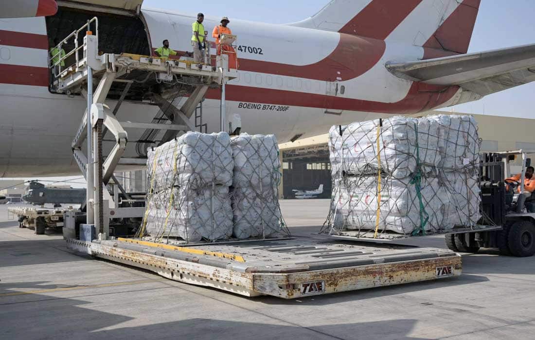 UAE sends 238th aid plane carrying 90 tonnes to support Palestinian people