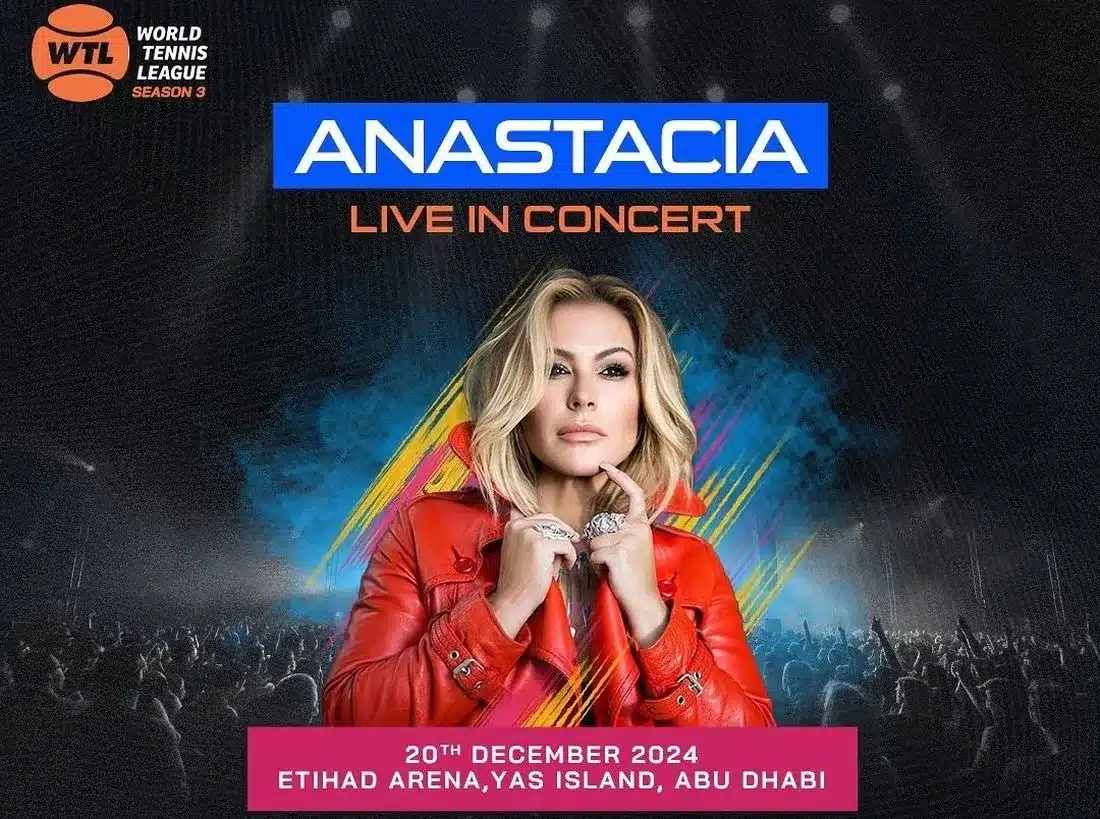 American pop diva Anastacia to take the stage at World Tennis League 2024