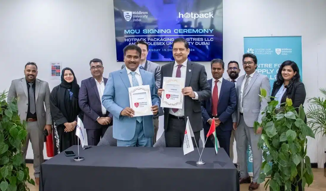 Hotpack Global partners with Middlesex University Dubai to focus on research and innovation