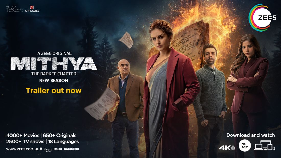 ZEE5 Global returns with ‘Mithya – The Darker Chapter’ starring Huma Qureshi and Avantika Dassani along with a new entrant, Naveen Kasturia; This time, the battle for revenge and retribution gets darker and murkier
