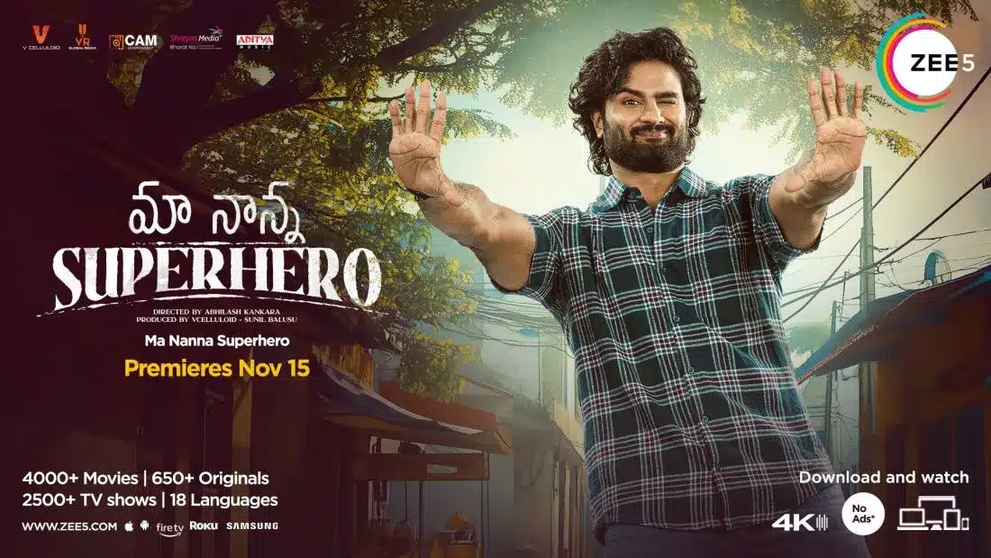 ZEE5 Global announces the digital premiere of Telugu blockbuster, ‘Maa Nanna Superhero’