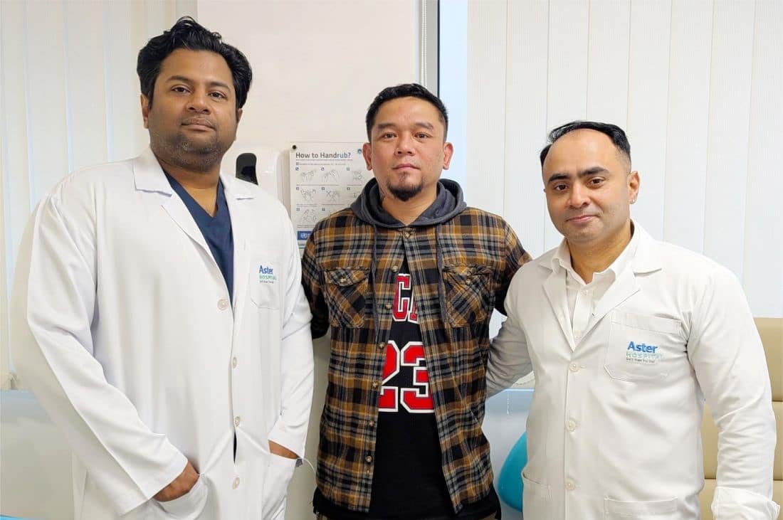 40-Year-Old Filipino Patient with Cricket Ball-Sized Jaw Tumor Successfully Treated with Microvascular Surgery Using Bone from the Leg at Aster Hospital Mankhool