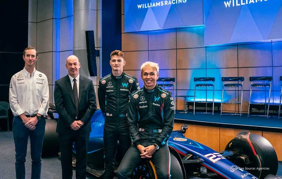 Williams Racing partners with Gulf Oil International in a multi-year deal, expanding into Formula 1, esports, and driver development.