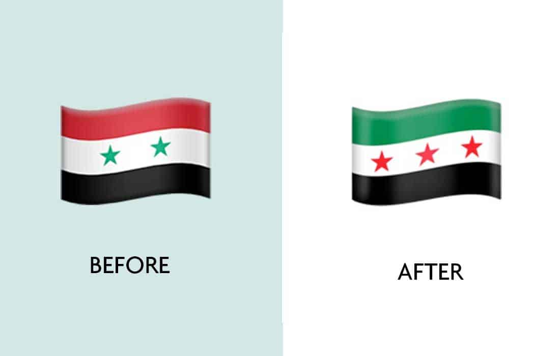 Apple updates Syria flag emoji in iOS 18.4 update