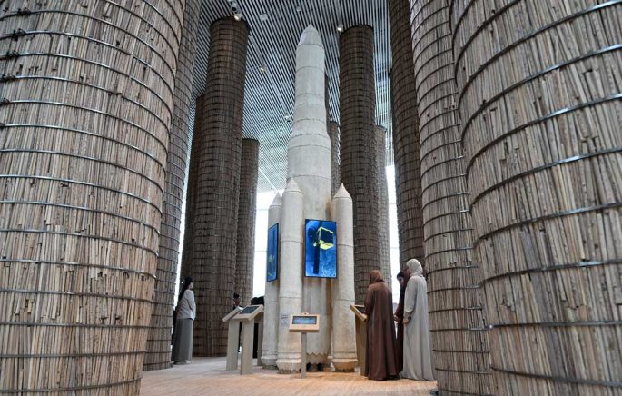 UAE pavilion Expo 2025 uses palm fronds