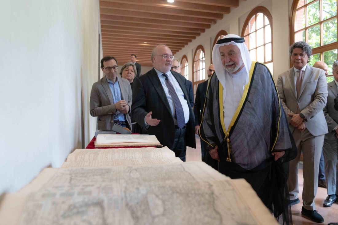 Sharjah Ruler Gifts Rare Papal Manuscript in Milan Visit
