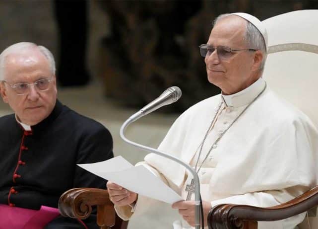 Pope Leo XIV addresses global media with peace message