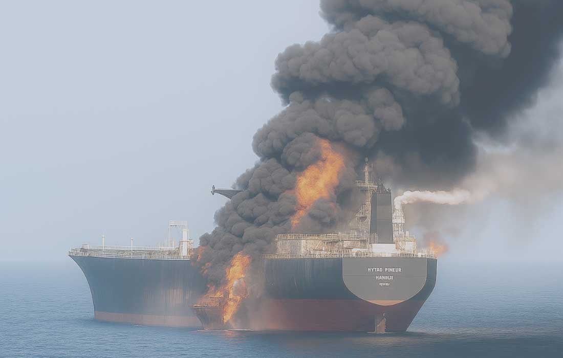 Ship navigation error causes collision near UAE coast