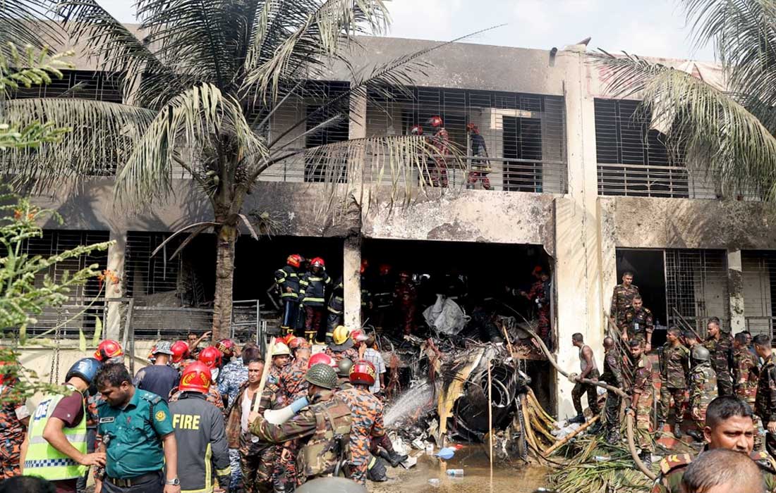 Bangladesh air force jet crash kills 19