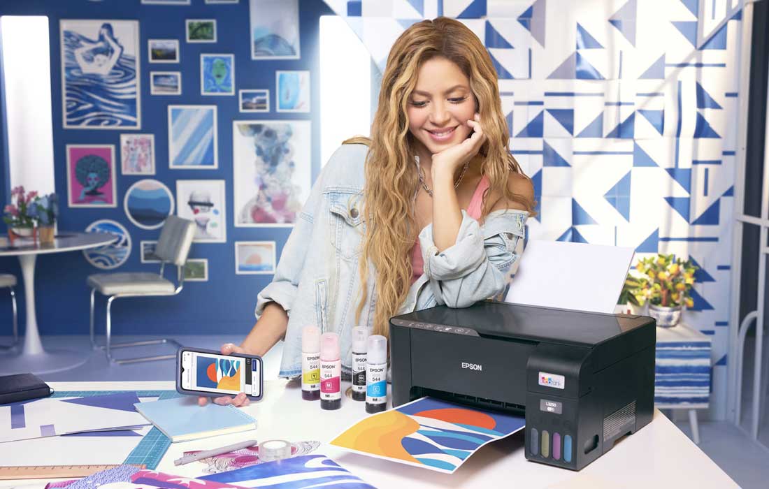 Shakira teams up with tech giant Epson