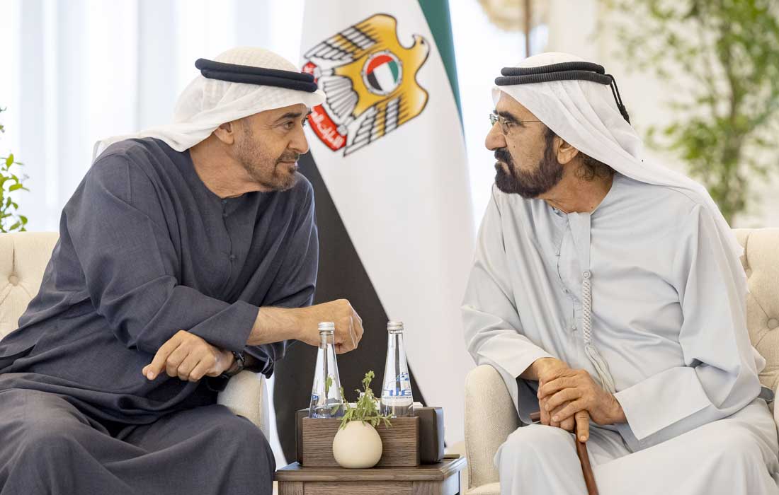 UAE President receives Mohammed bin Rashid