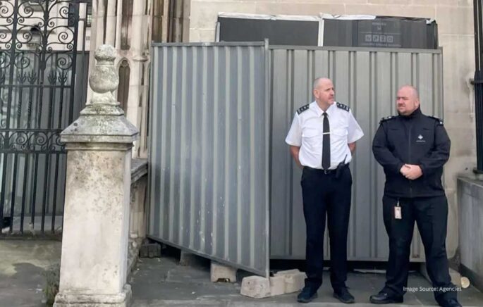 Banksy's latest mural outside UK court sparks debate online
