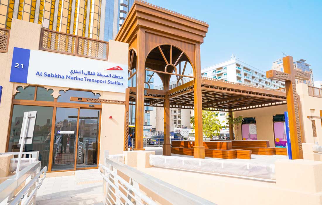 Image showcasing Dubai Creek marine stations upgraded by RTA