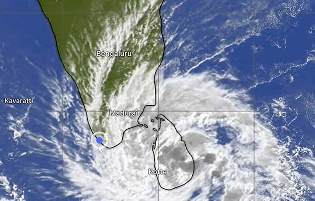 ঘূর্ণিঝড় দিত্বহা তামিলনাড়ু এবং অন্ধ্রপ্রদেশে ভারী বৃষ্টিপাত ঘটাবে ঘূর্ণিঝড় দিত্বহা তামিলনাড়ু এবং অন্ধ্রপ্রদেশে ভারী বৃষ্টিপাত ঘটাবে