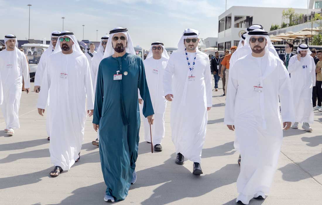 Mohammed bin Rashid tours Dubai Airshow 2025