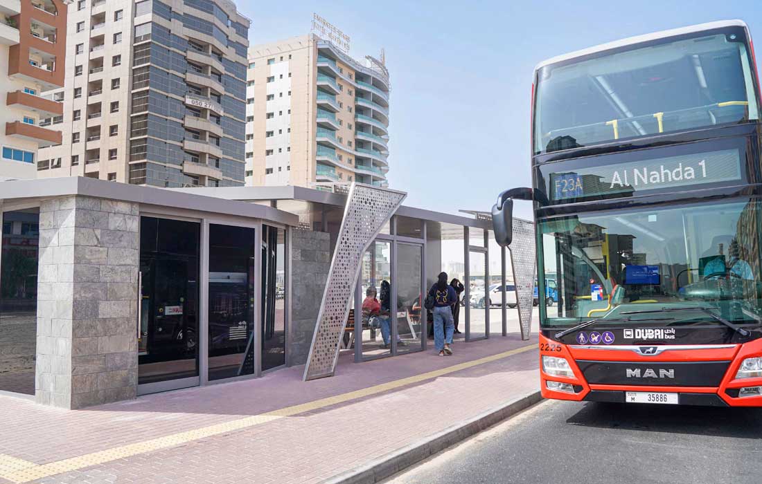 RTA completes 595 modern bus shelters across Dubai