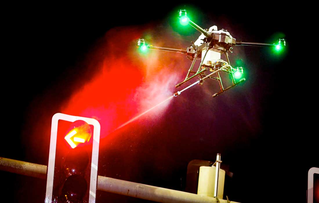 Dubai RTA drone traffic signal cleaning pilot launched