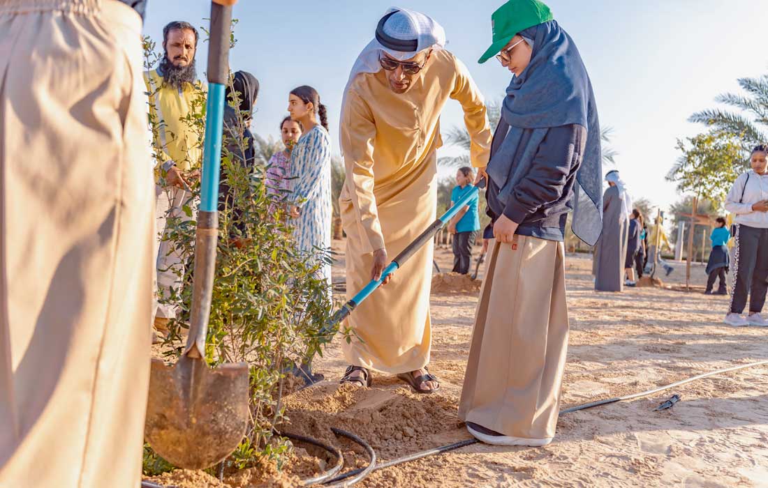Dubai leaders plant 20,000 trees for greener future