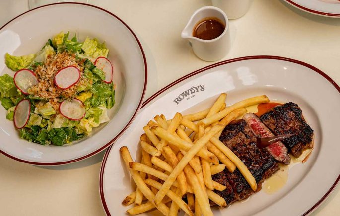Rowley’s Dubai steak experience delivers quality meat, endless fries, fair prices, and a relaxed DIFC atmosphere.