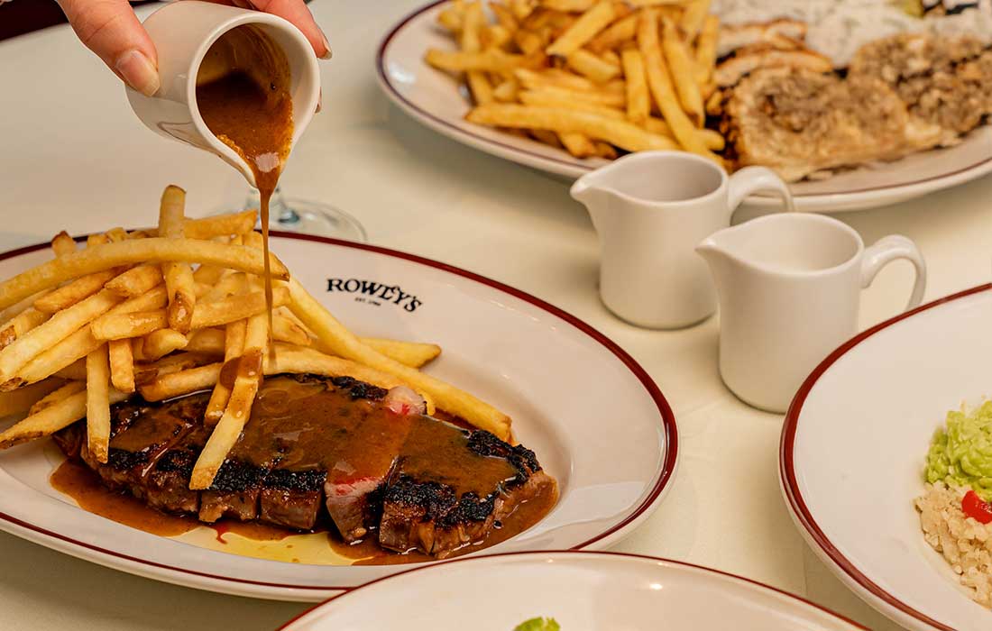 Rowley’s Dubai steak experience delivers quality meat, endless fries, fair prices, and a relaxed DIFC atmosphere.