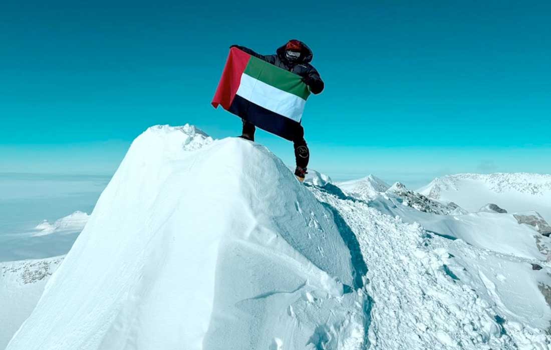 Youngest Arab to summit Mount Vinson makes history