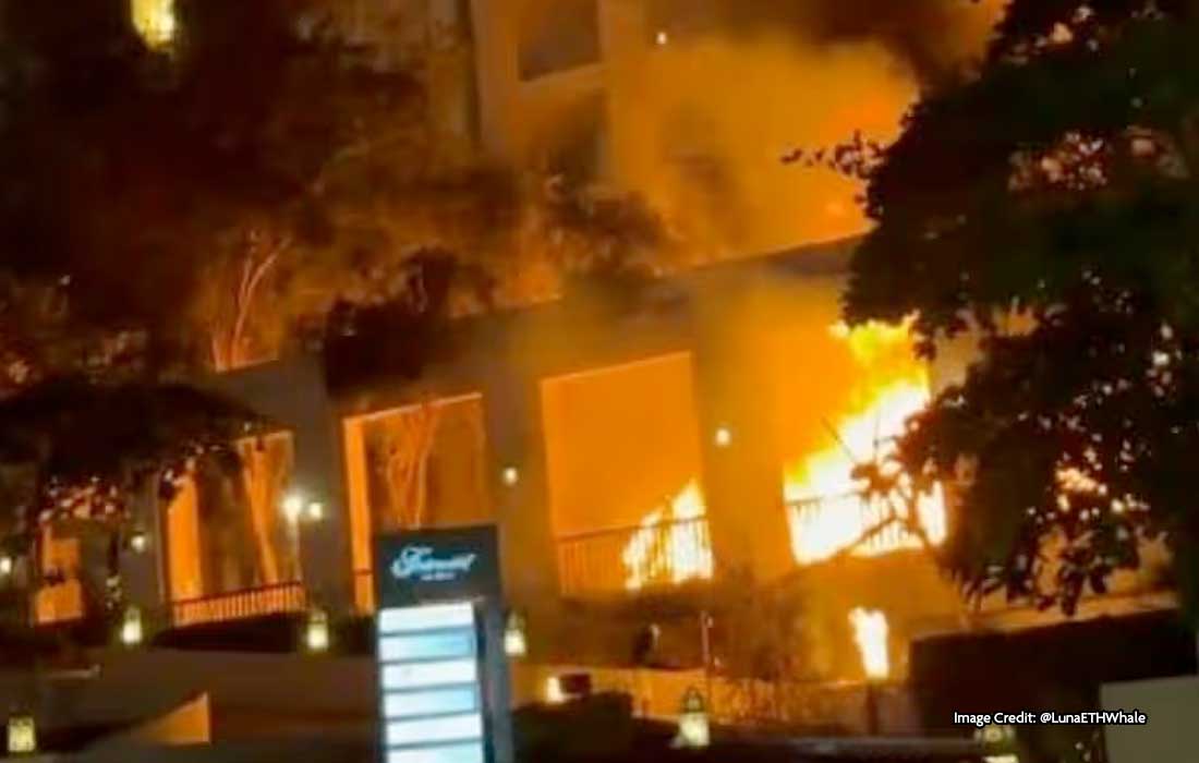 Palm Jumeirah building fire contained