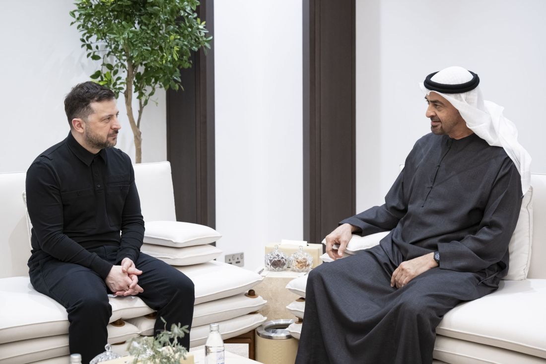UAE and Ukrainian Presidents discuss cooperation and regional developments