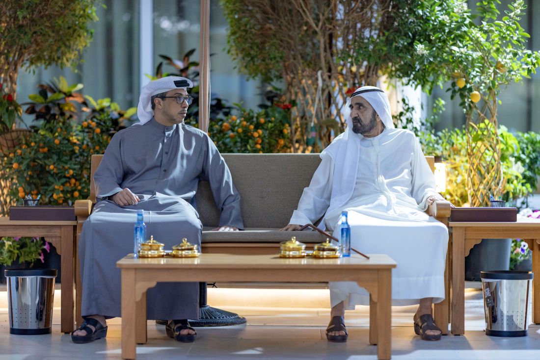 Mohammed bin Rashid meets Mansour bin Zayed to discuss UAE development