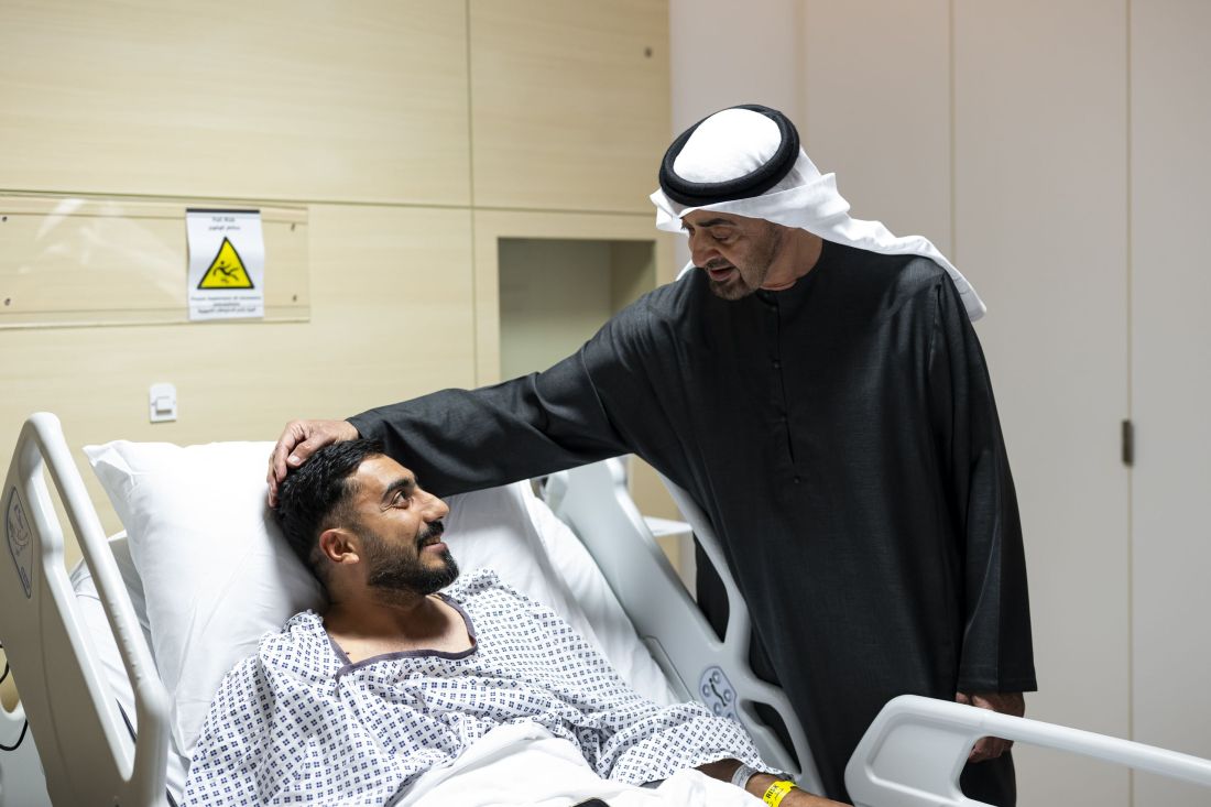 UAE President visits hospital victims of recent attacks in Abu Dhabi