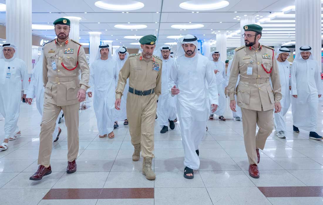 Hamdan reviews Dubai airport operations