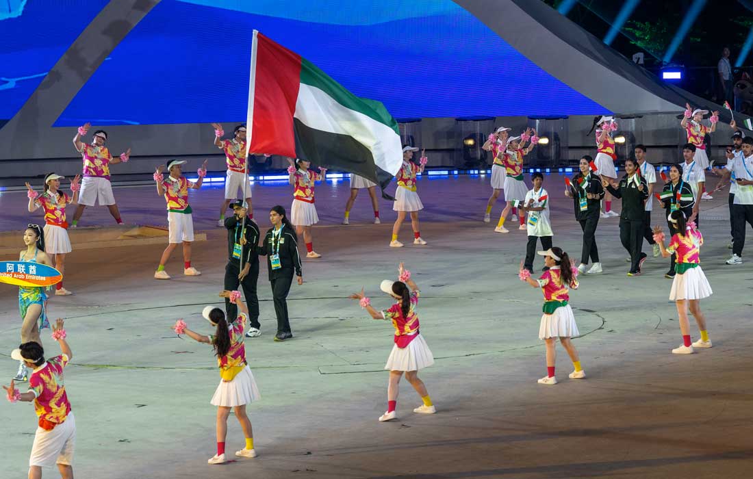 UAE athletes carry flag at Asian Beach Games opening in Sanya