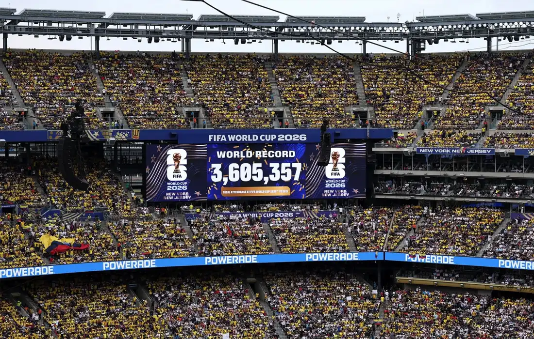 2026 World Cup breaks attendance record