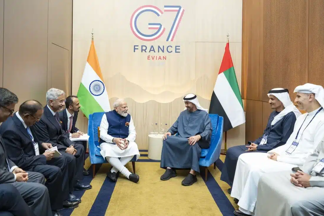 UAE President His Highness Sheikh Mohamed bin Zayed Al Nahyan AND Narendra Modi, Prime Minister of the Republic of India
