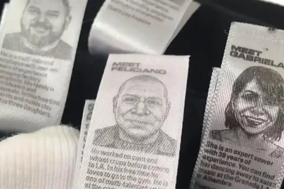Clothing brand puts garment workers on tags and wins attention