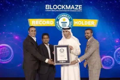 How does Blockmaze’s Guinness World Records title boost UAE blockchain ambitions?