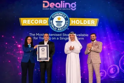 Dealing.com set a Guinness World Record for tokenised stocks