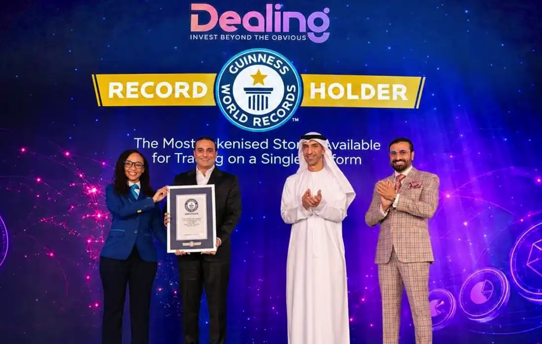 Tokenised stocks earn Dealing.com world record
