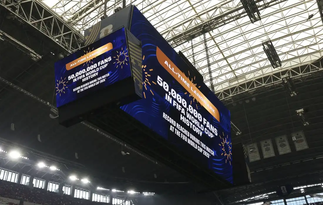 FIFA World Cup attendance passes 50 million