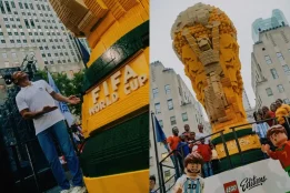 Why everyone is talking about LEGO’s giant FIFA World Cup trophy in New York