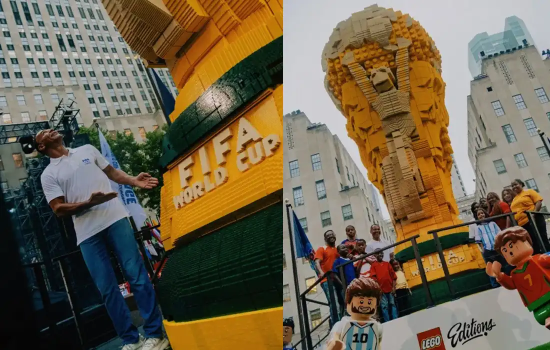 LEGO FIFA World Cup trophy wows fans