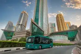 Dubai’s first fully electric bus, JLT Link started by DMCC across JLT and Uptown