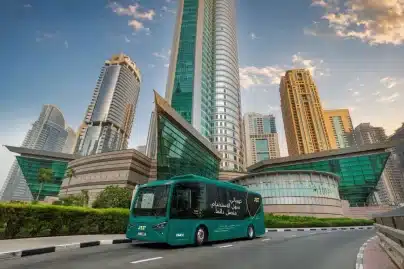 Dubai’s first fully electric bus, JLT Link started by DMCC across JLT and Uptown